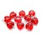 Glass Heart Bead Charms with Silver-Plated Wire, 8 or 10 pcs, Valentine's Day Charms, Adorabilities